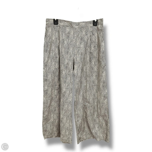 Pants Wide Leg By Eileen Fisher In Black & Cream, Size: S