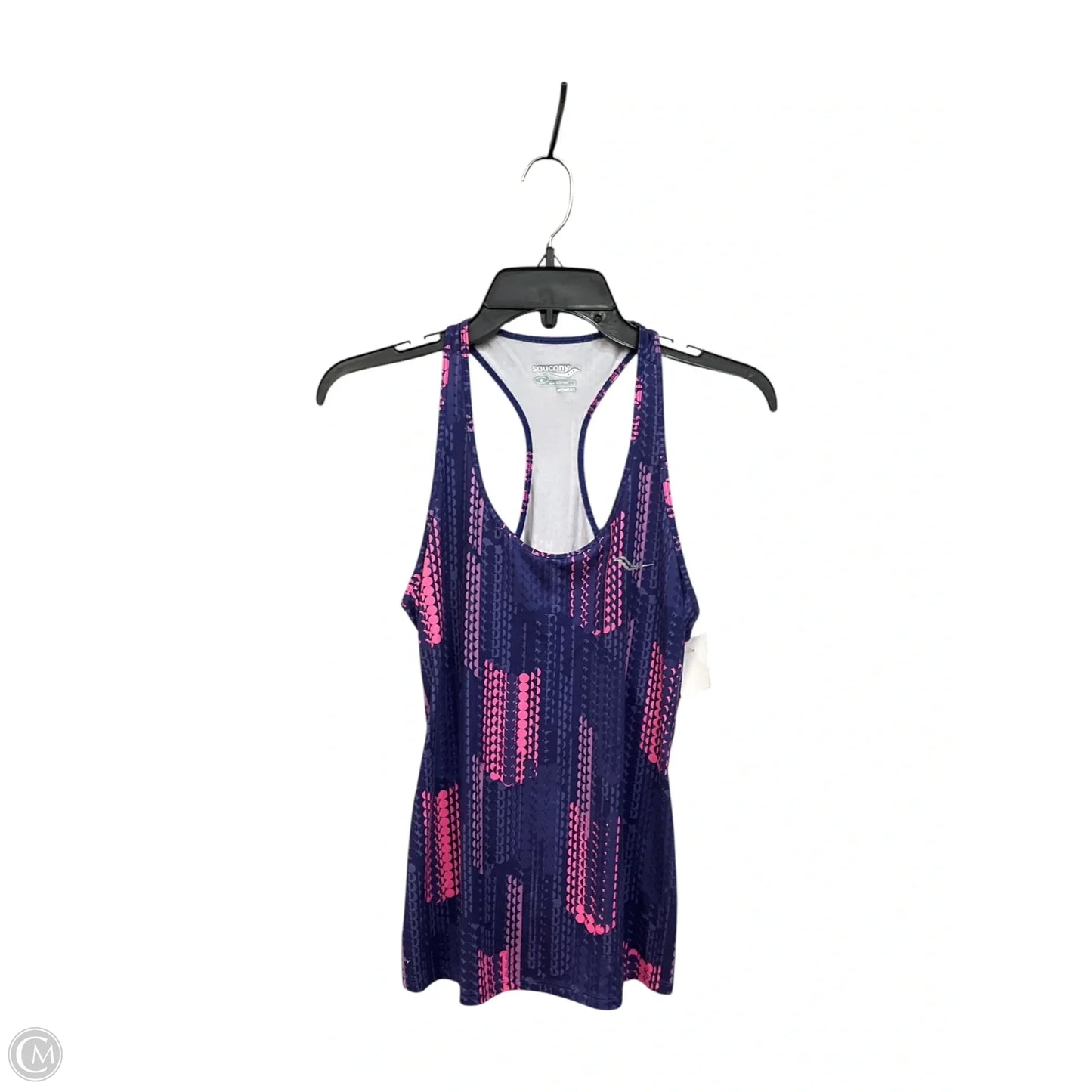 Athletic Tank Top By Saucony In Pink & Purple, Size: S