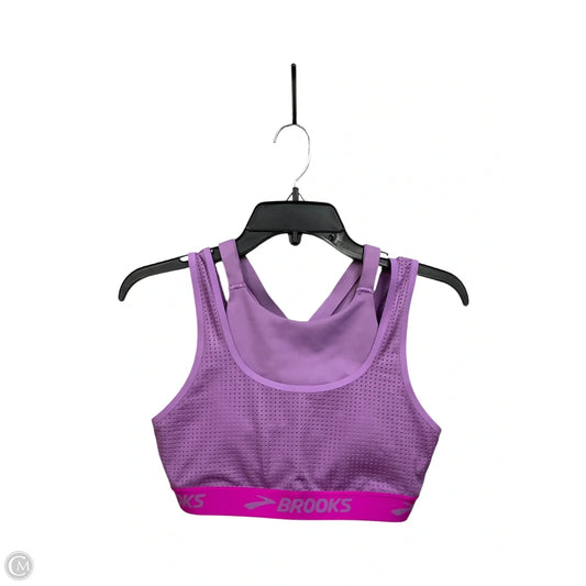 Athletic Bra By Brooks In Purple, Size: M