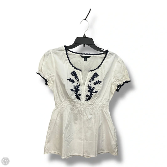 Top Short Sleeve By Tommy Hilfiger In White, Size: M