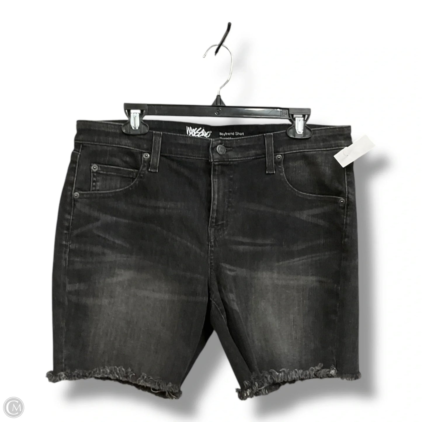 Shorts By Mossimo In Black Denim, Size: 12