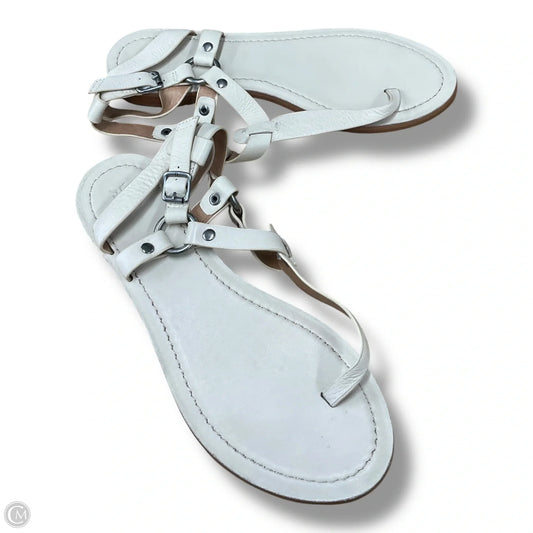 Sandals Designer By Frye In Beige, Size: 8.5