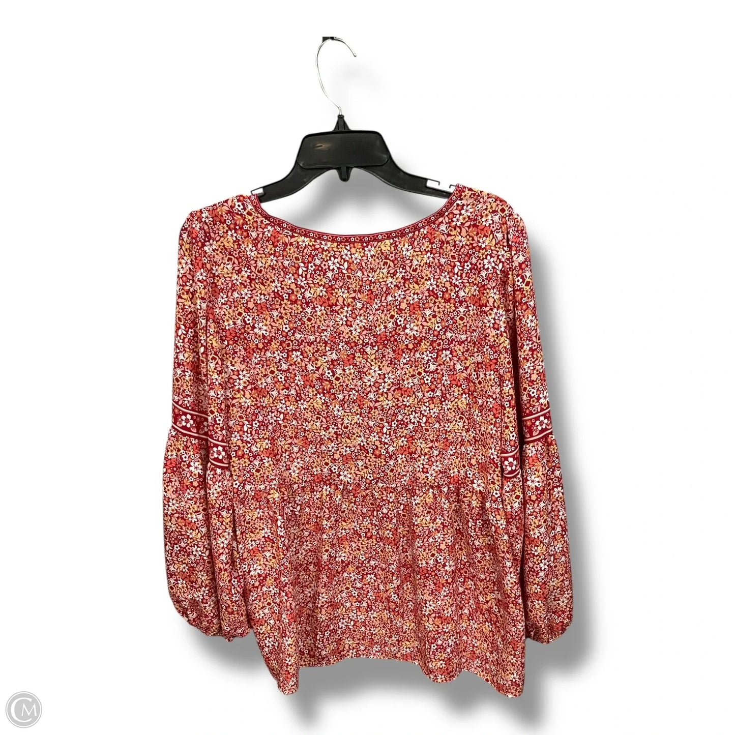 Blouse Long Sleeve By Max Studio In Floral Print, Size: Xl