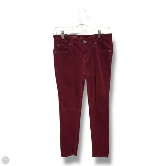 Pants Corduroy By Kut In Red, Size: 6p
