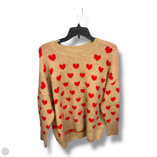 Sweater By Vince Camuto In Tan, Size: M