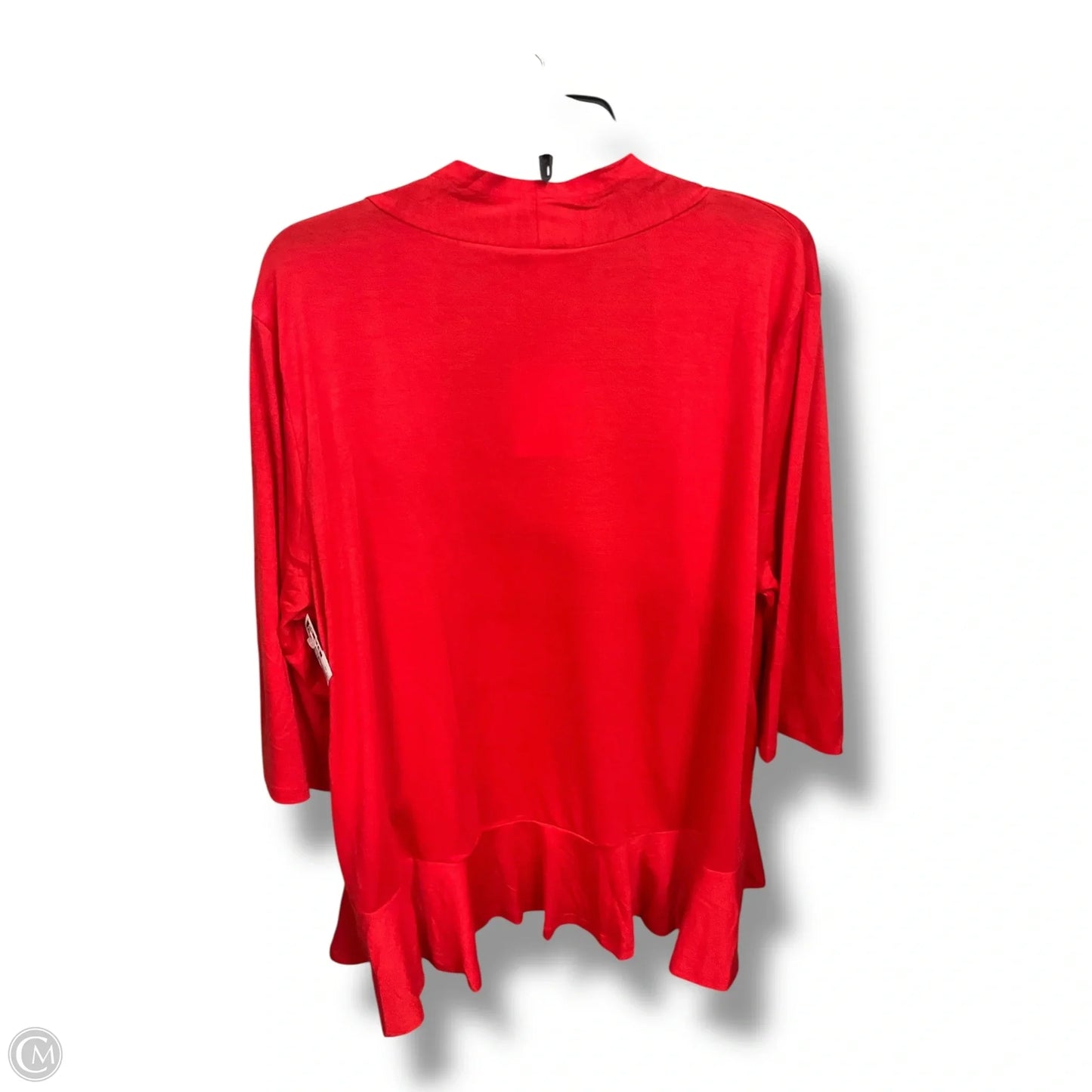 Cardigan By Clothes Mentor In Red, Size: 2x