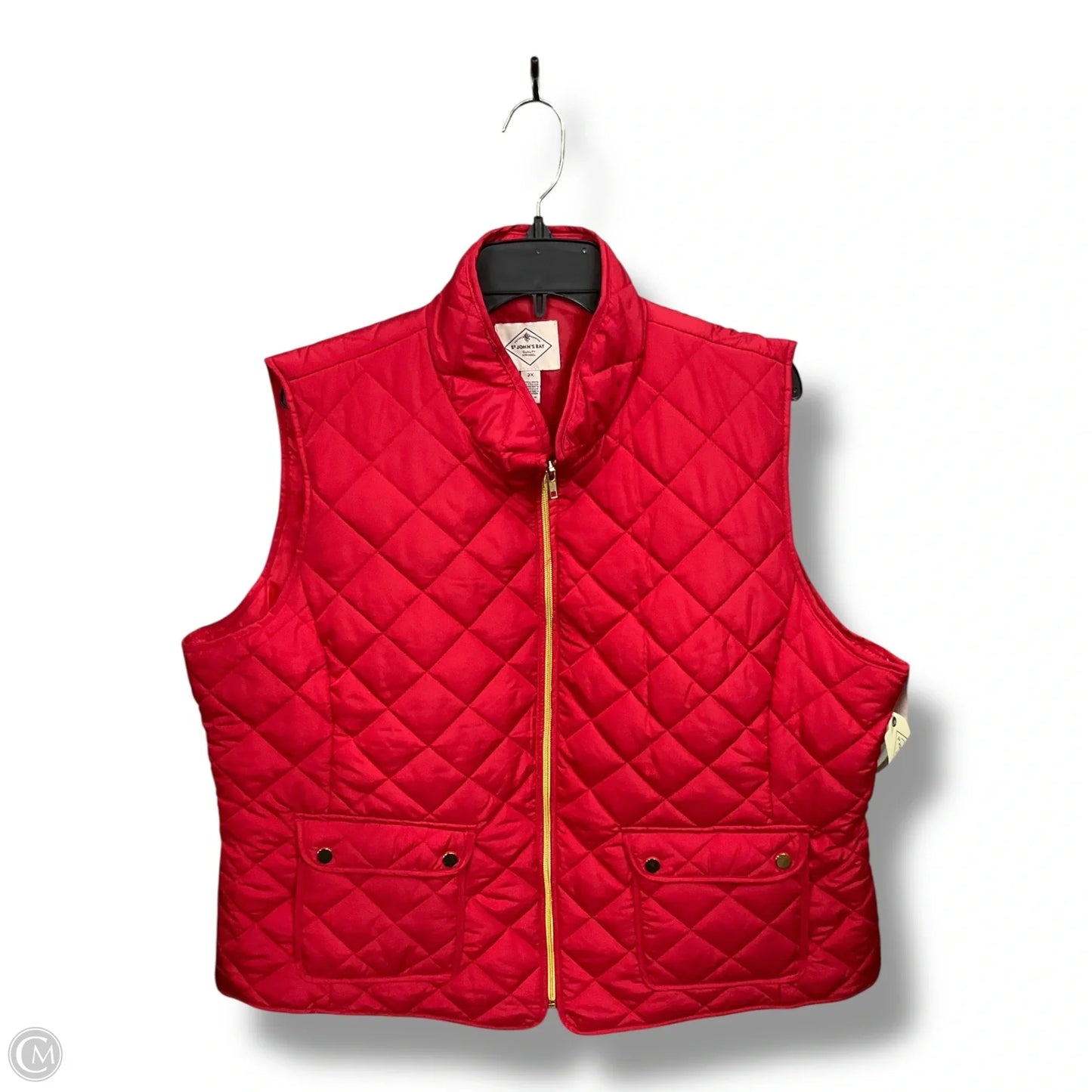 Vest Puffer & Quilted By St Johns Bay In Red, Size: 2x