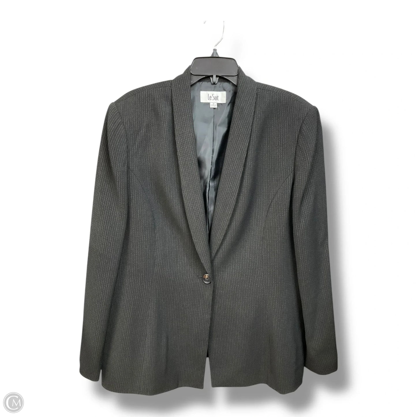 Blazer By Le Suit In Grey, Size: 2x
