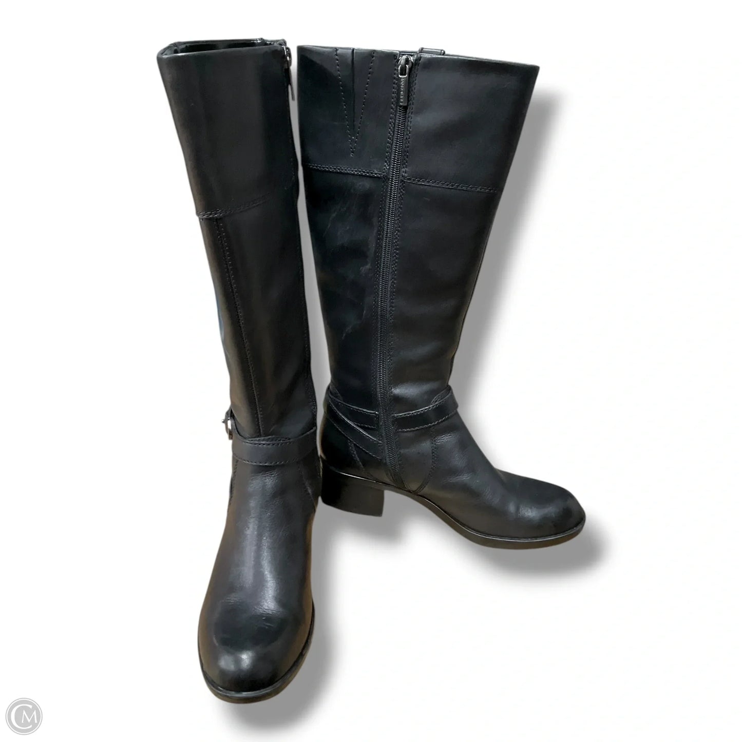 Boots Knee Heels By Bandolino In Black, Size: 6.5