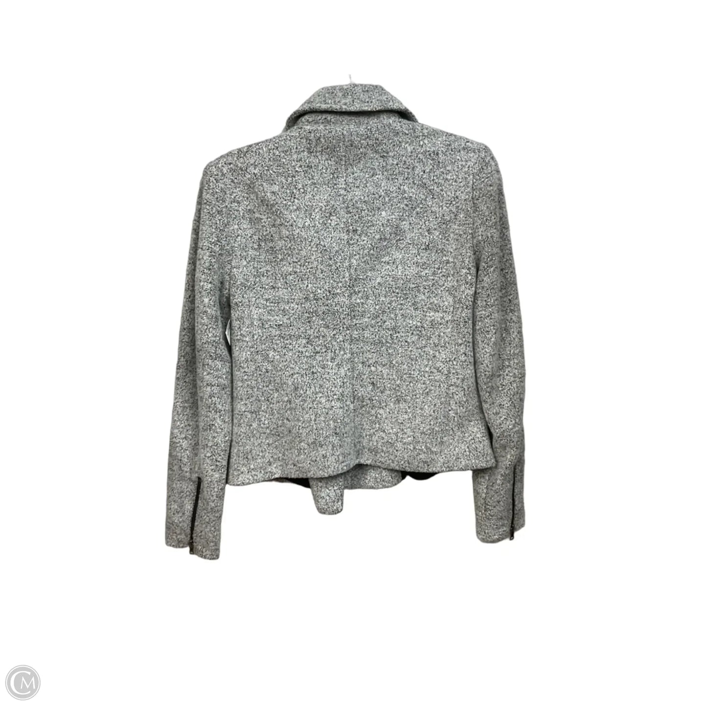 Jacket Moto By Loft In Grey, Size: Xs