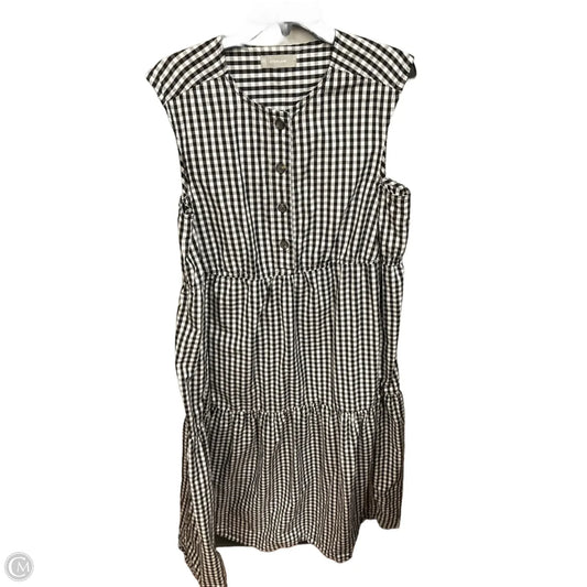 Dress Casual Maxi By Everlane In Checkered Pattern, Size: L