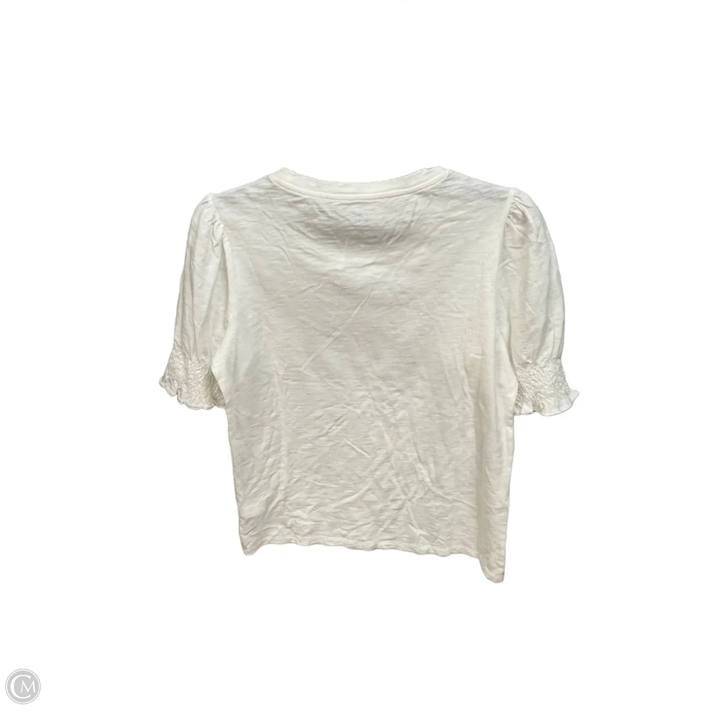 Top Short Sleeve By Gap In White, Size: S