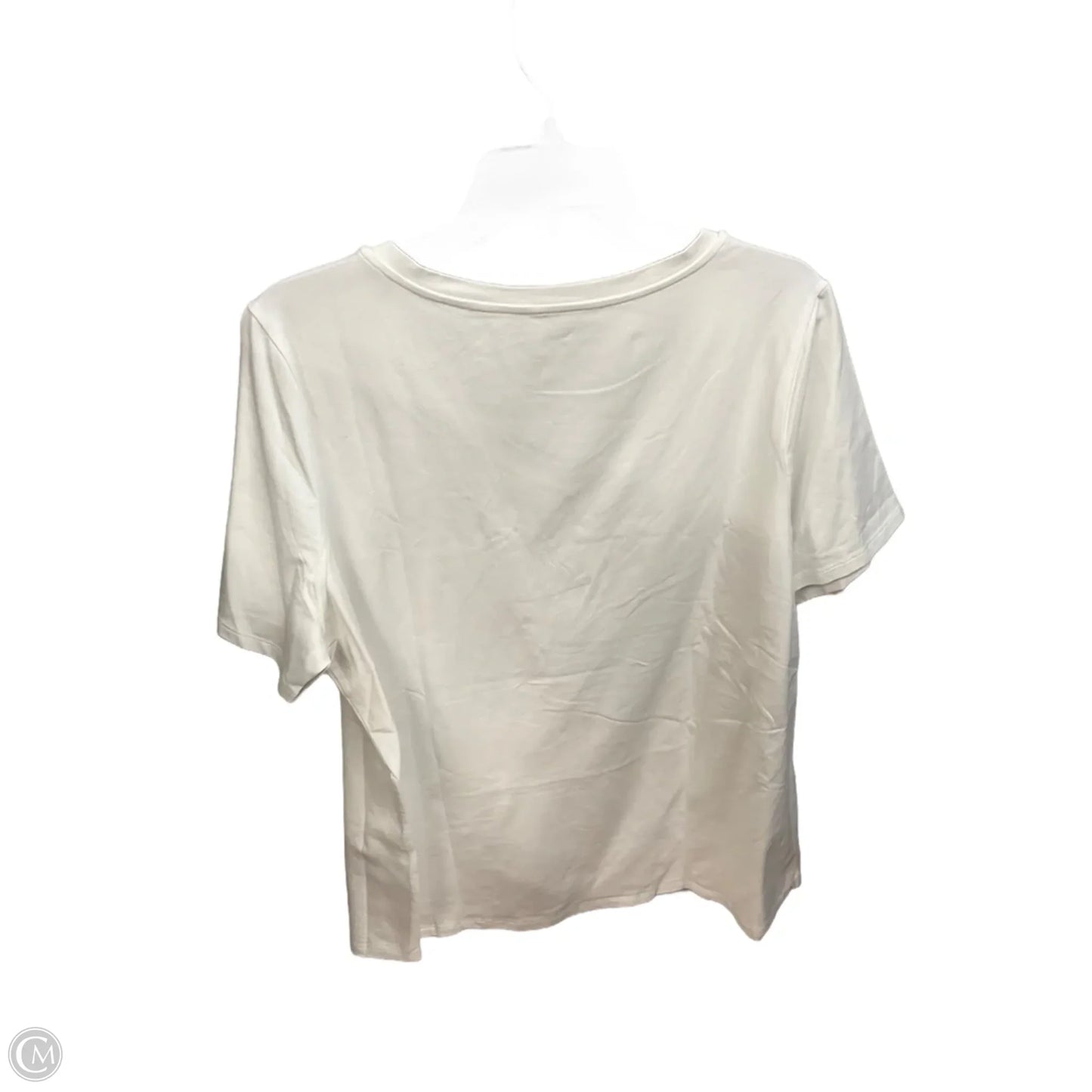 Top Short Sleeve By Cmf In White, Size: 1x