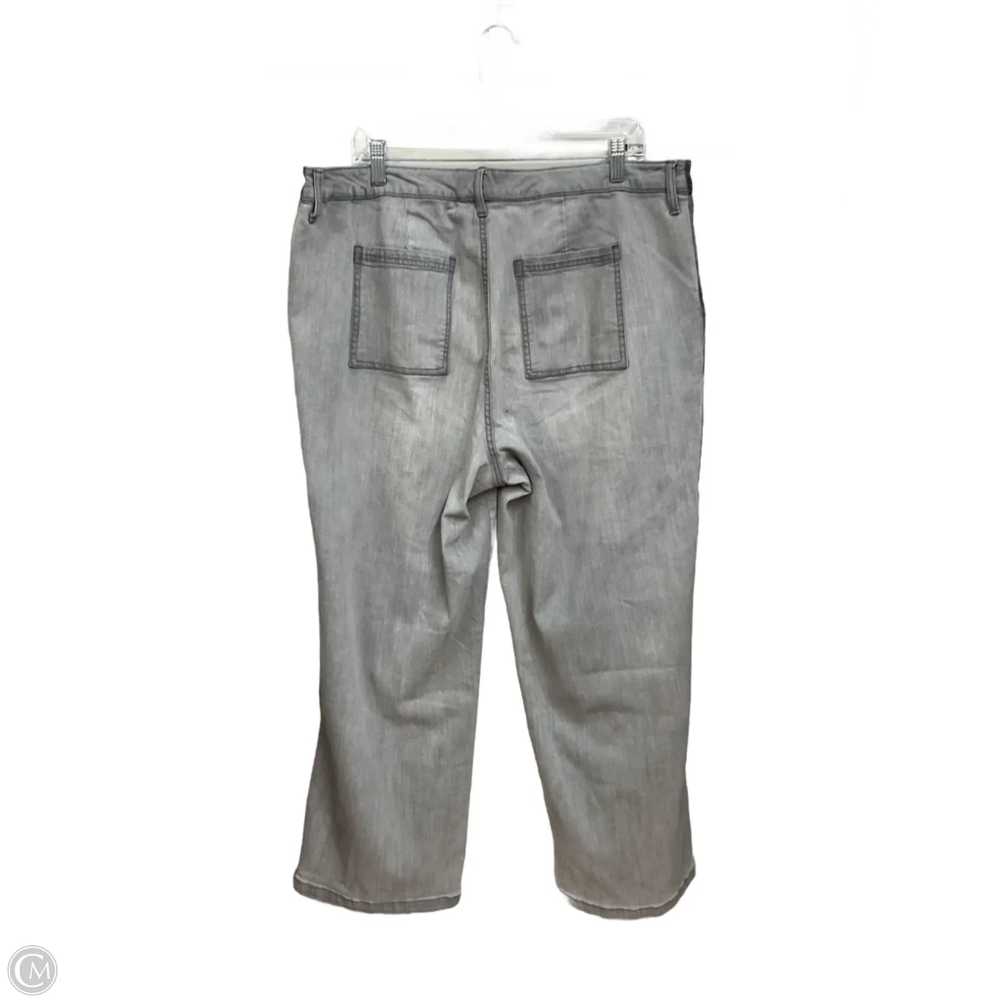 Pants Wide Leg By Logo In Grey, Size: 20