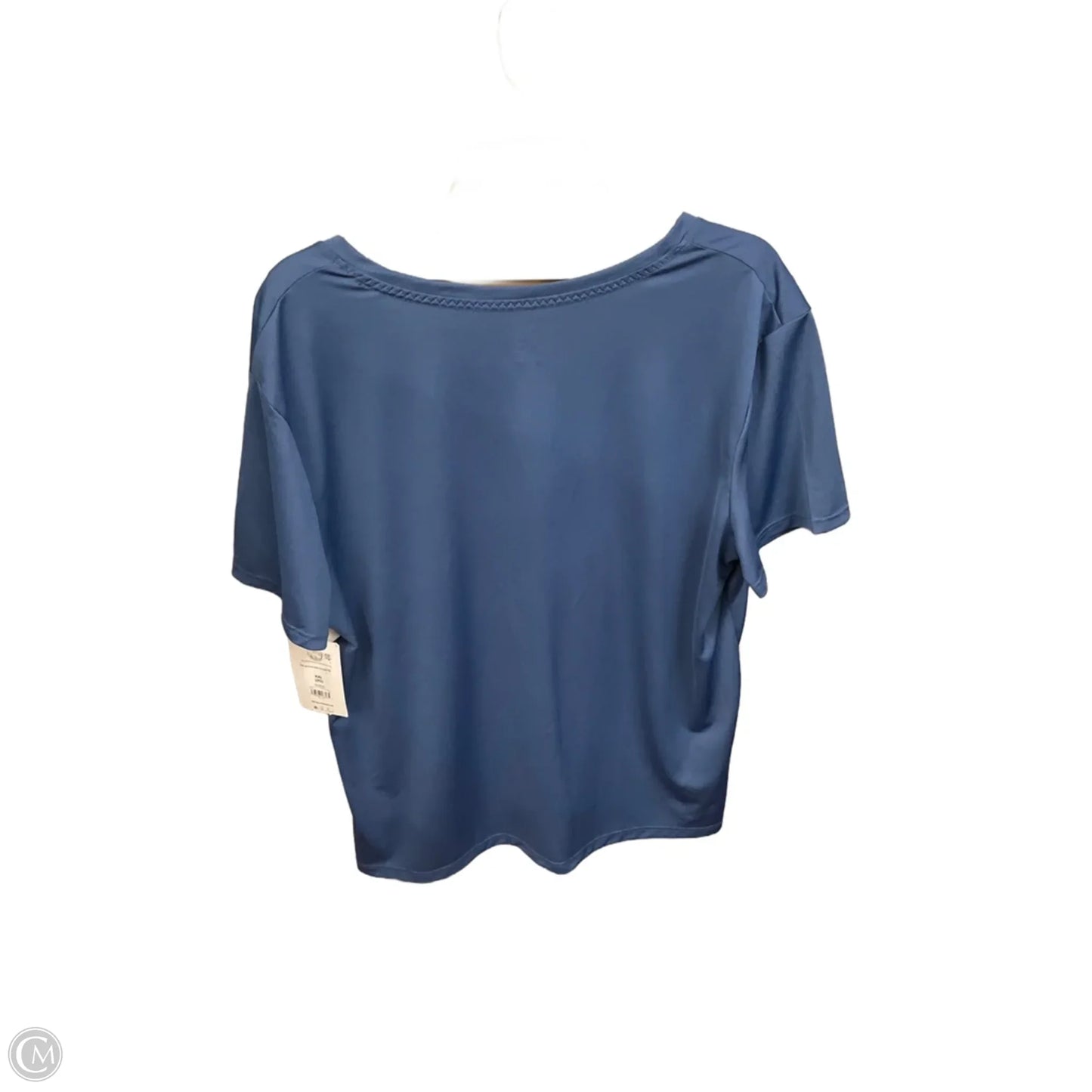 Athletic Top Short Sleeve By Athletic Works In Blue, Size: Xxl