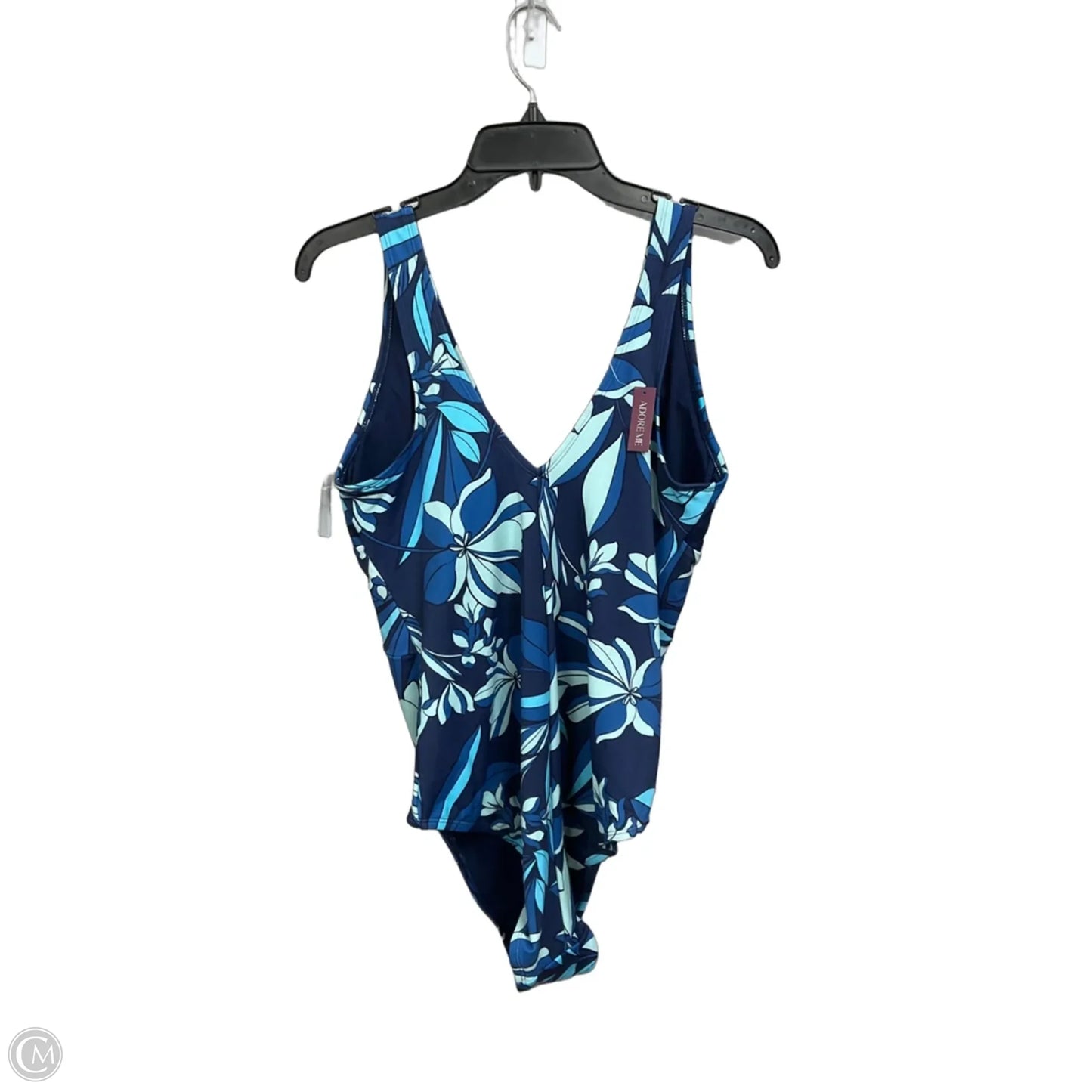 Swimsuit By Clothes Mentor In Blue, Size: 1x
