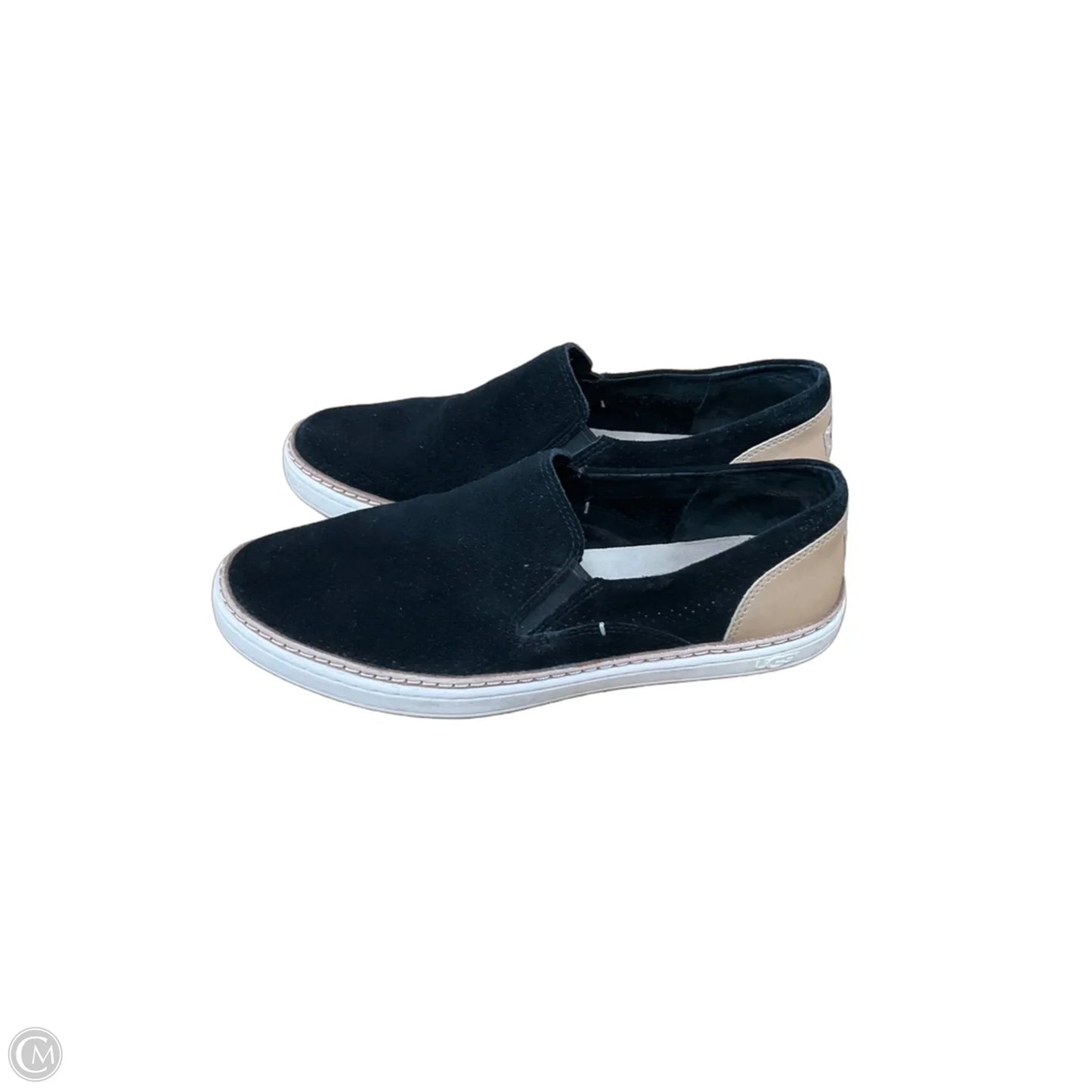 Shoes Designer By Ugg In Black & Tan, Size: 8