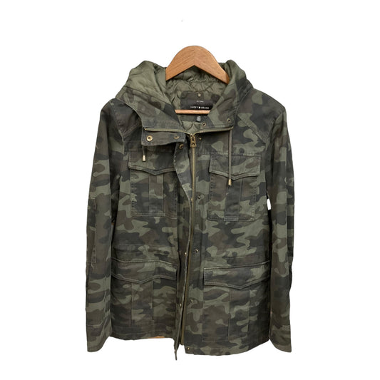 Jacket Utility By Lucky Brand In Camoflauge, Size: L