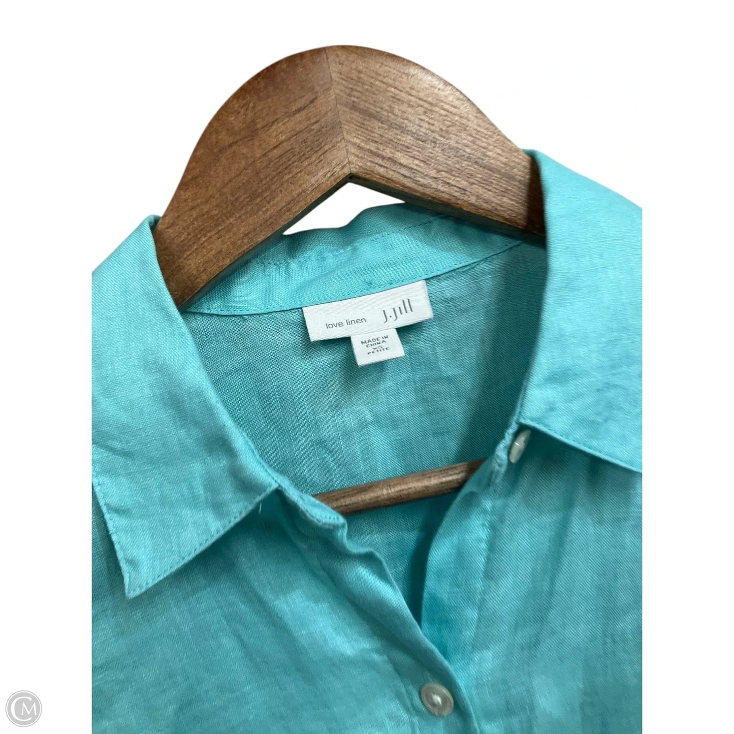 Tunic Long Sleeve By J. Jill In Aqua, Size: Xs