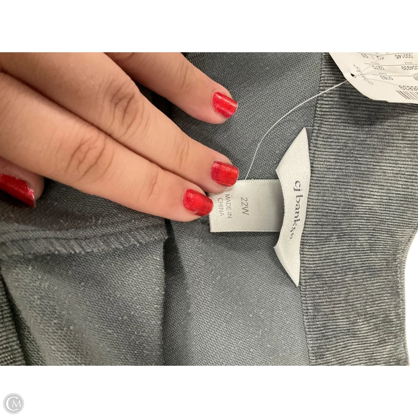 Skirt Midi By Cj Banks In Grey, Size: 22