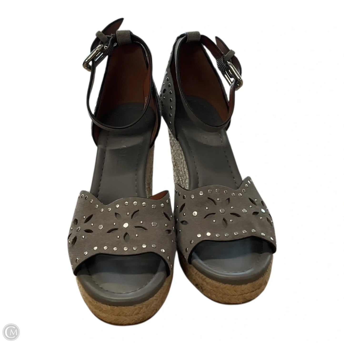 Sandals Designer By Coach In Grey, Size: 5.5