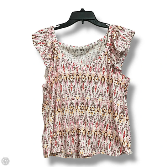 Top Sleeveless By Loft In Multi-colored, Size: M