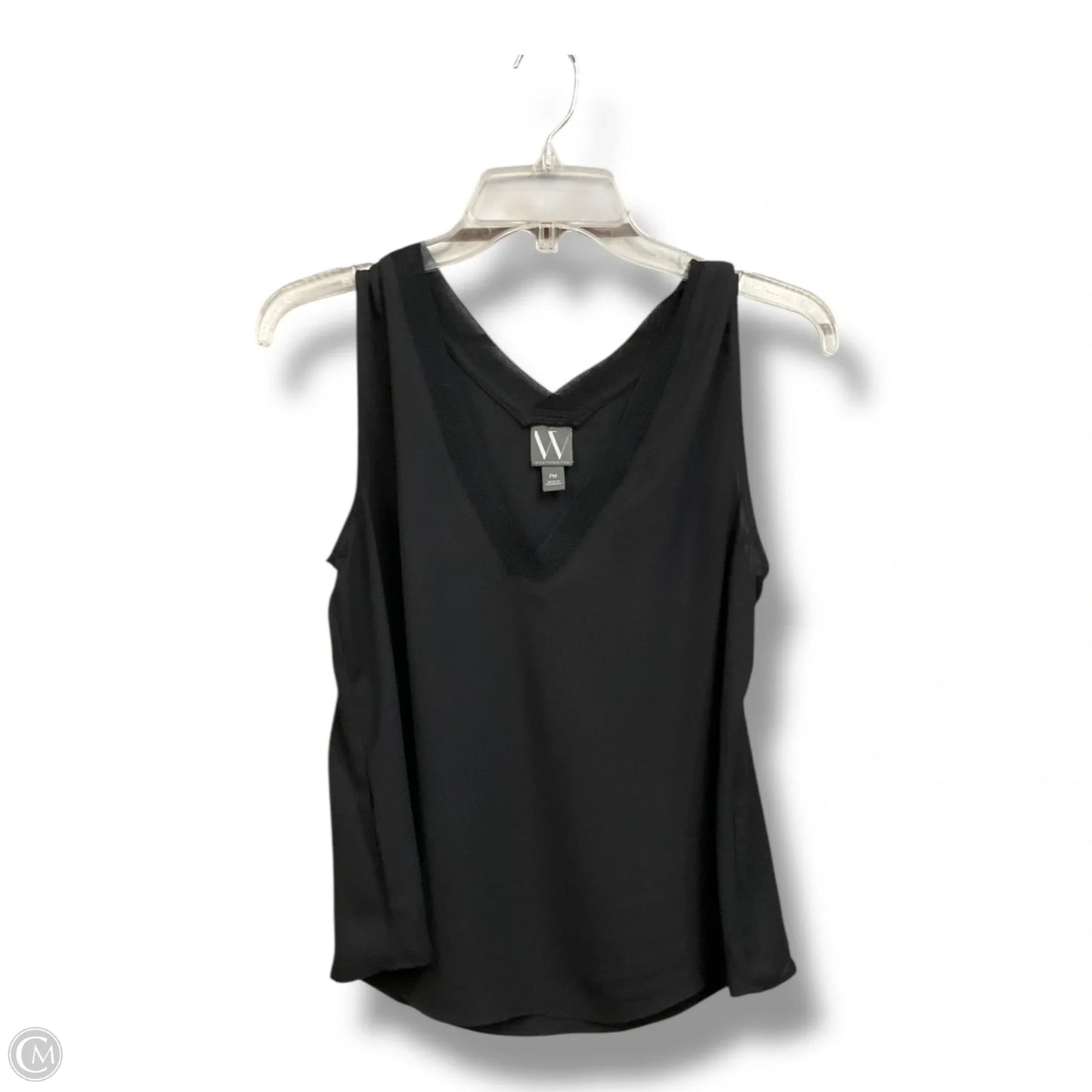 Blouse Sleeveless By Worthington In Black, Size: Mp