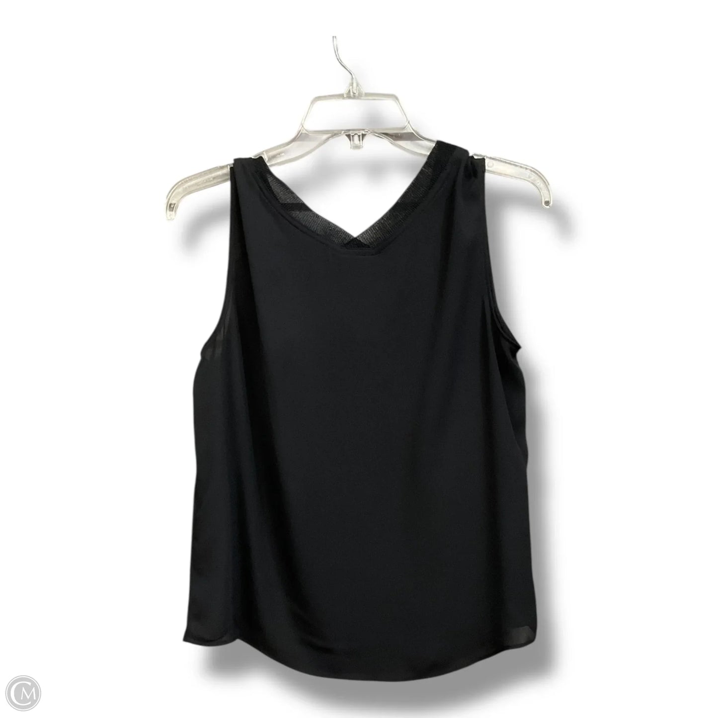 Blouse Sleeveless By Worthington In Black, Size: Mp