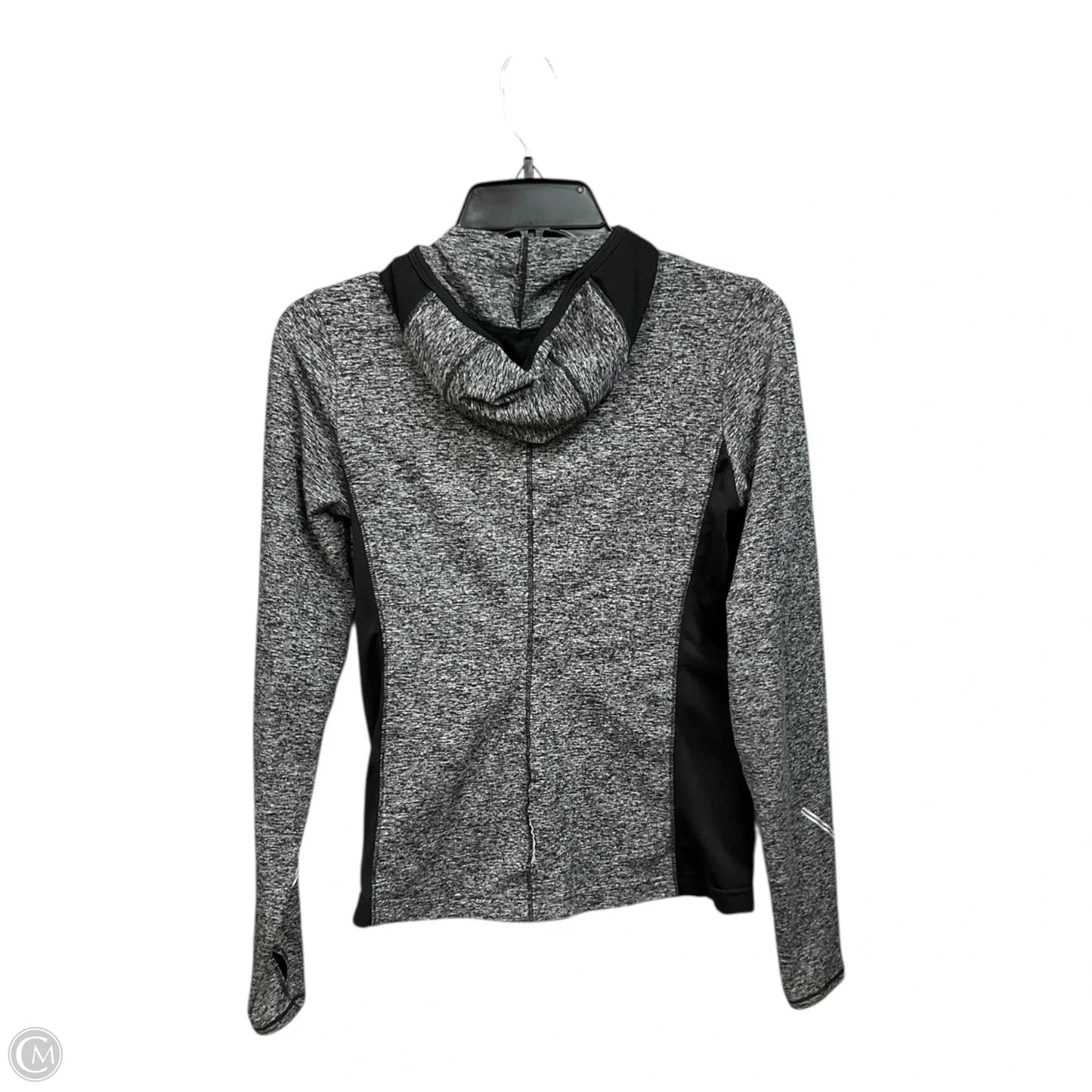 Athletic Jacket By Brooks In Black & Grey, Size: Xs