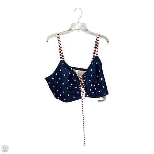 Swimsuit Top By Cacique In Blue & Red, Size: 4x