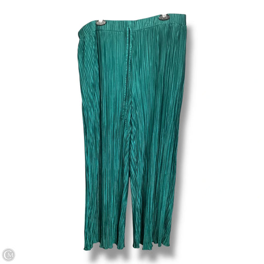 Pants Wide Leg By Shein In Green, Size: 4x