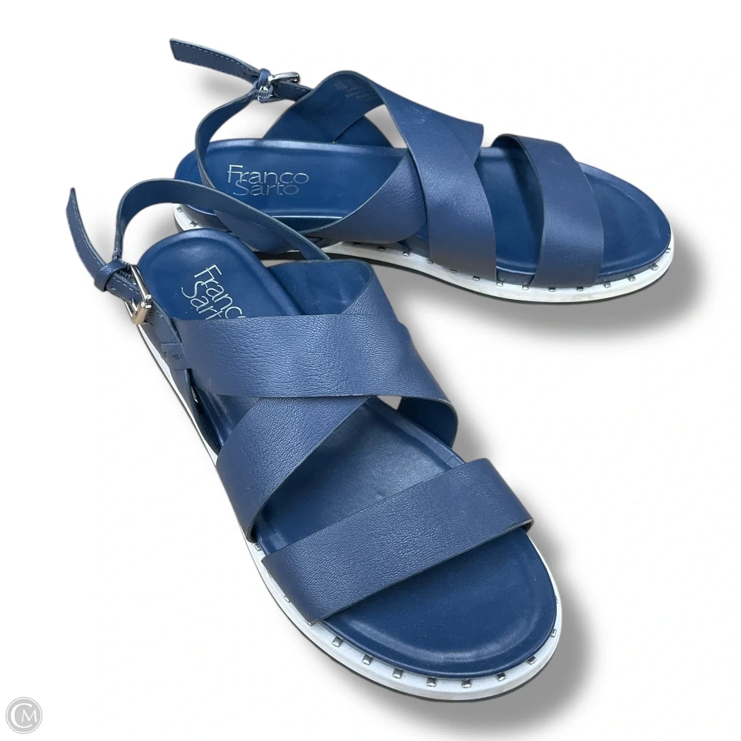 Sandals Flats By Franco Sarto In Navy, Size: 7.5