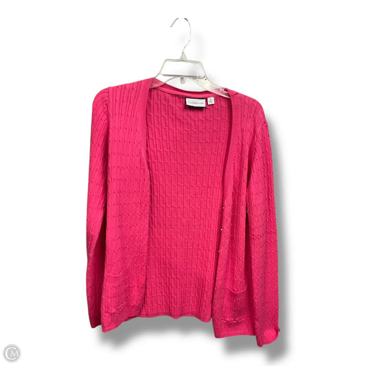 Cardigan By Croft And Barrow In Pink, Size: M
