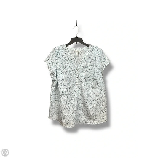 Blouse Sleeveless By Croft And Barrow In Multi-colored, Size: 1x