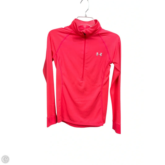 Athletic Top Long Sleeve Crewneck By Under Armour In Pink, Size: Xs