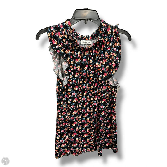 Top Sleeveless By Clothes Mentor In Floral Print, Size: L