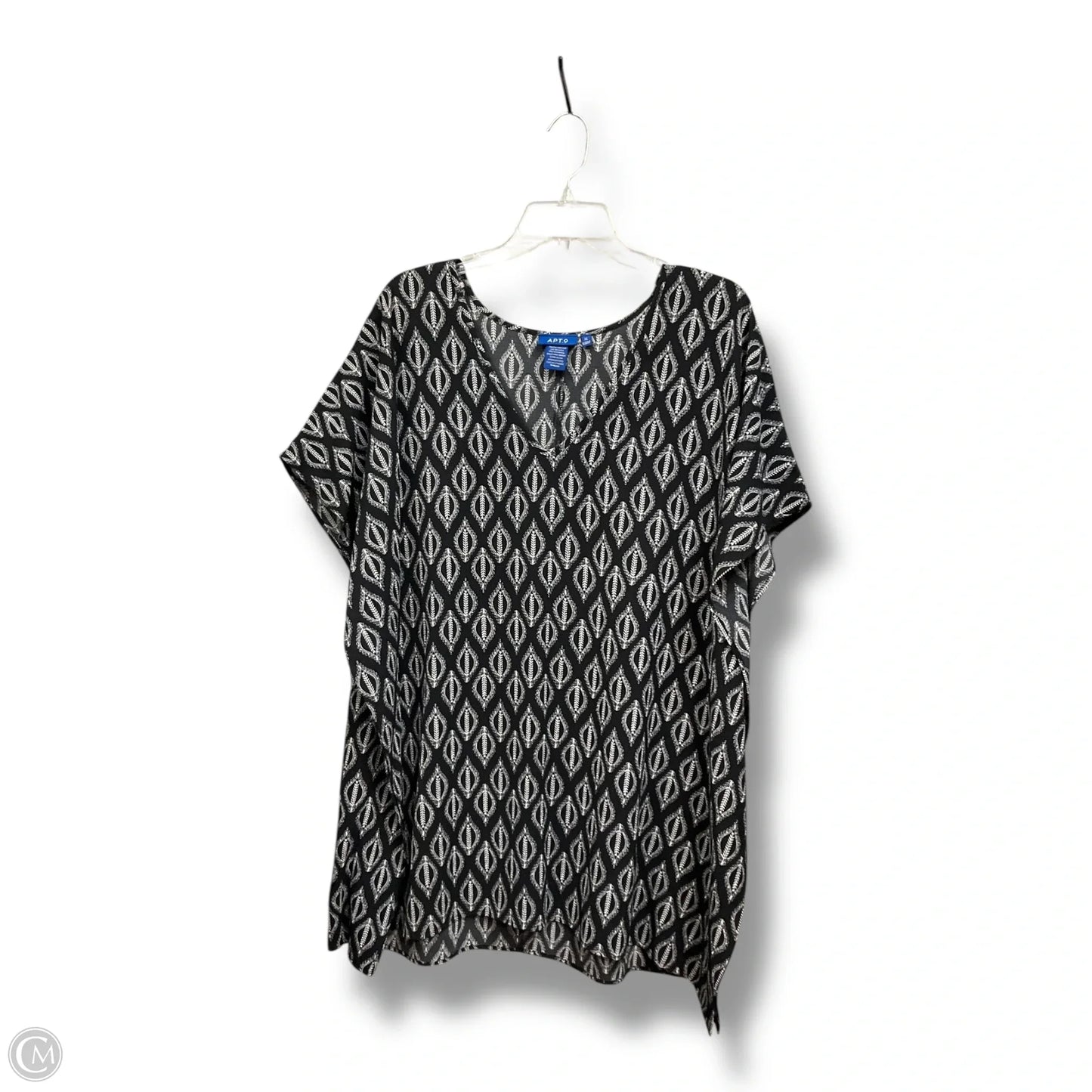 Swimwear Cover-up By Apt 9 In Black & White, Size: Xl