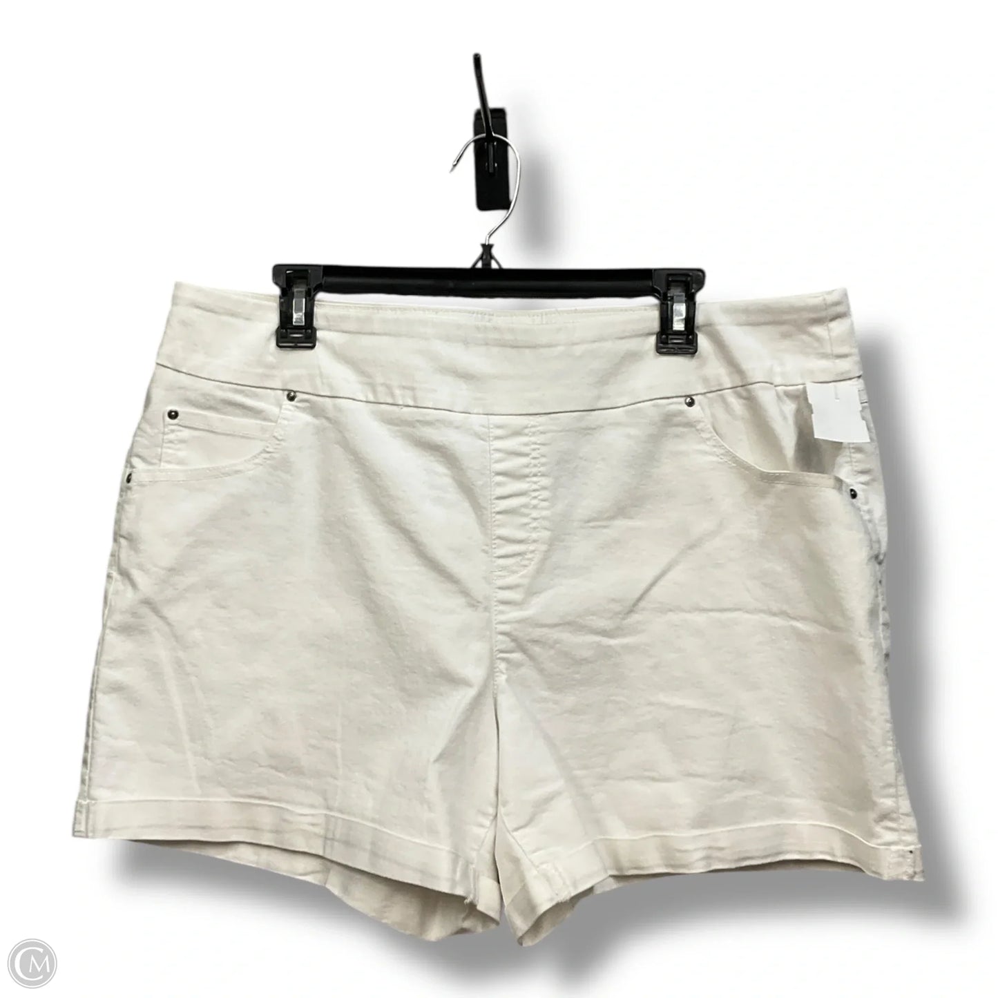 Shorts By Time And Tru In White Denim, Size: Xl
