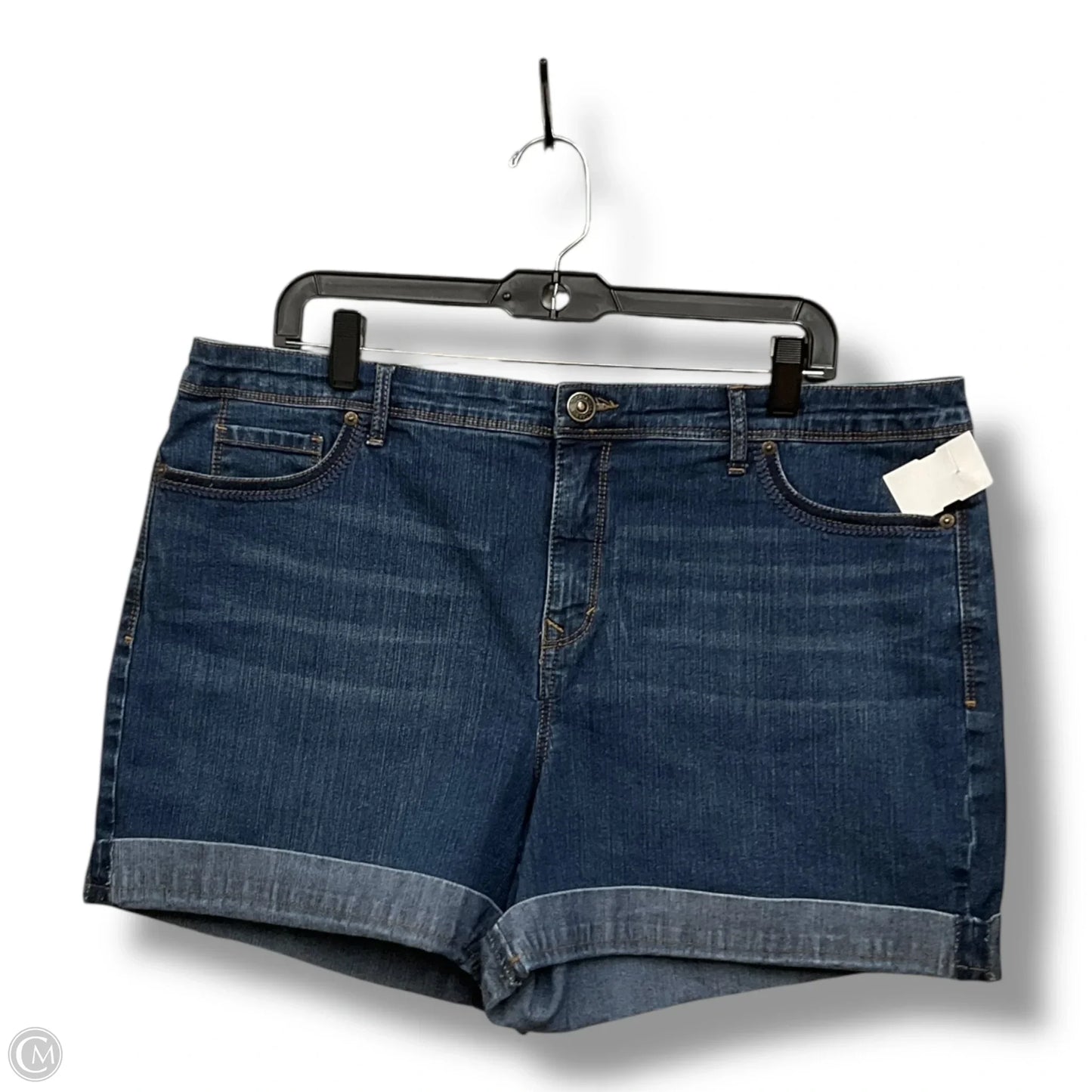 Shorts By Gloria Vanderbilt In Blue Denim, Size: 16