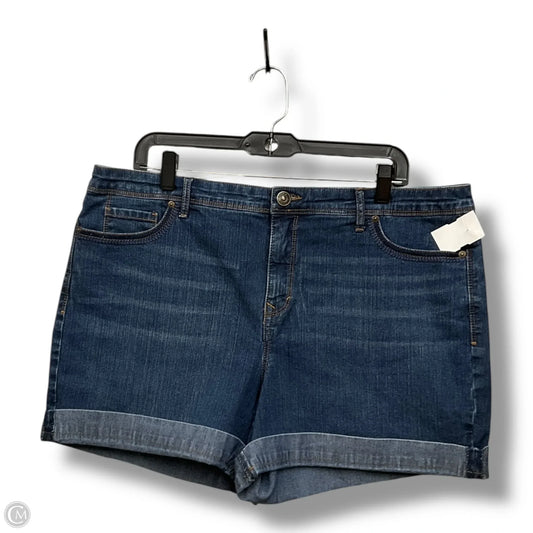 Shorts By Gloria Vanderbilt In Blue Denim, Size: 16