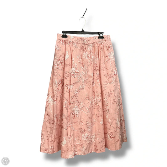 Skirt Maxi By Loft In Pink, Size: Lp