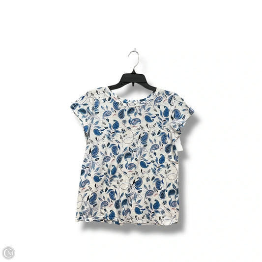 Top Short Sleeve By Loft In Multi-colored, Size: Xs