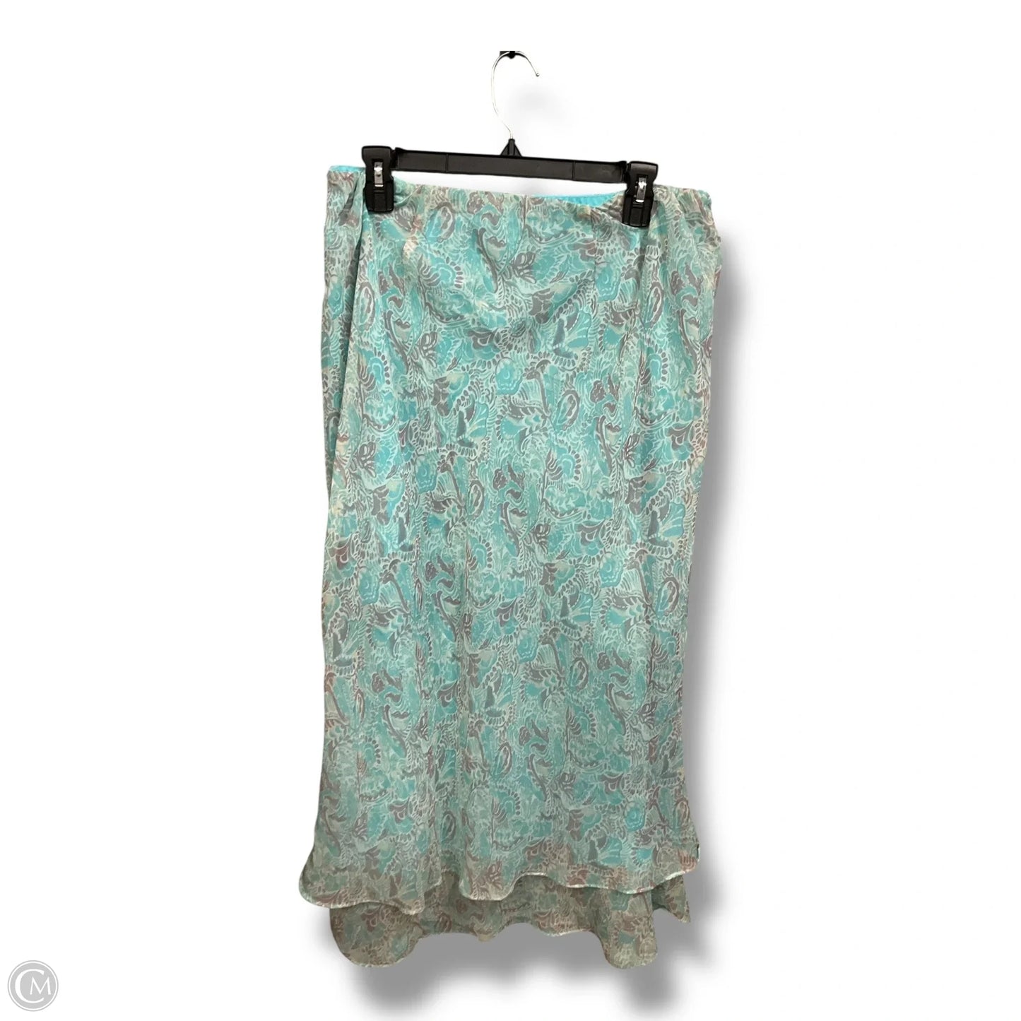 Skirt Maxi By Cato In Blue, Size: 1x