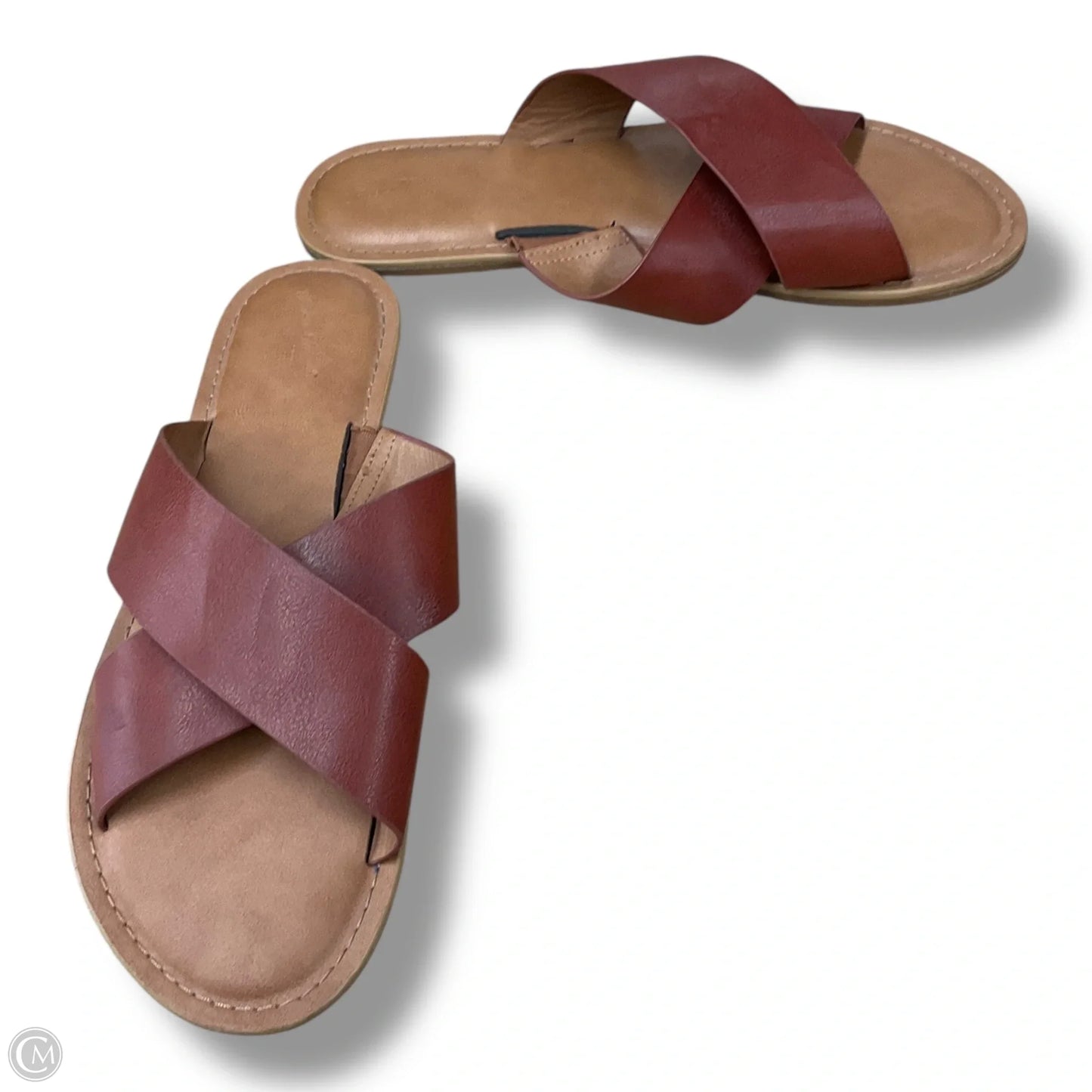 Sandals Flats By Universal Thread In Brown, Size: 9
