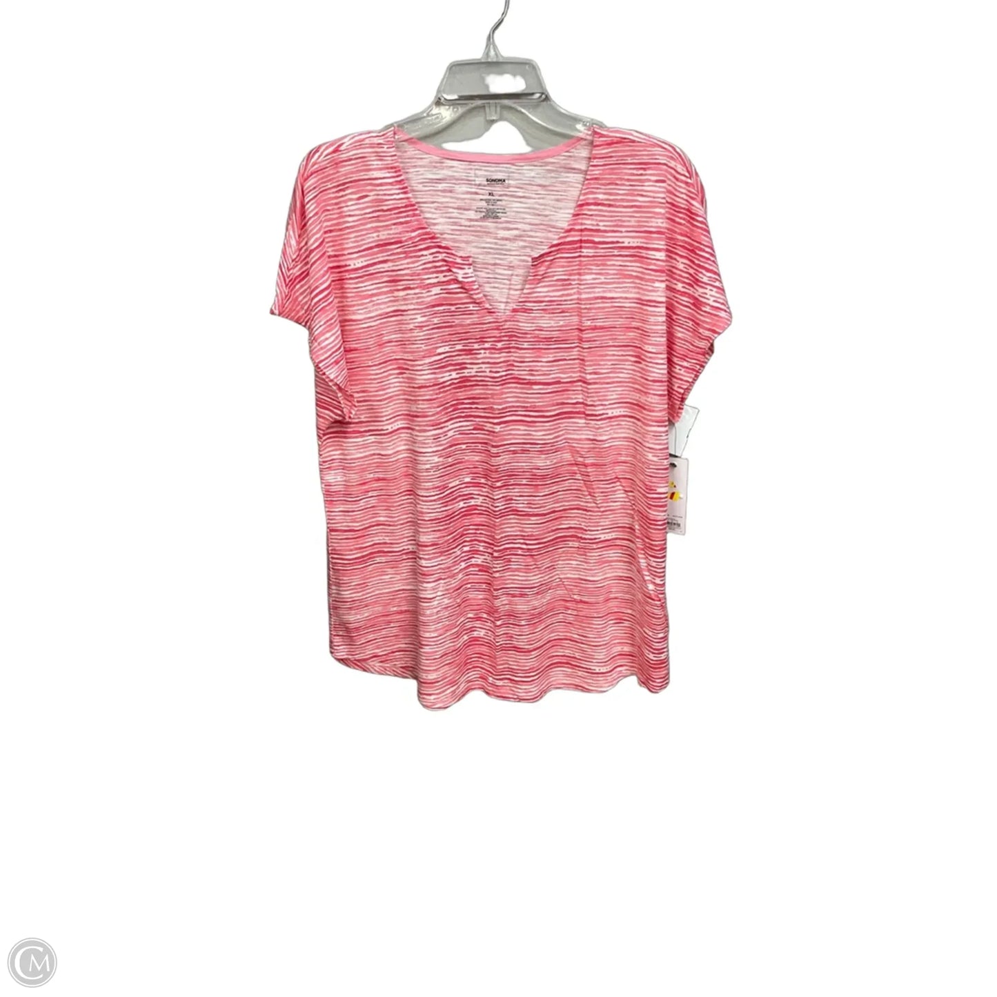 Top Short Sleeve By Sonoma In Pink, Size: Xl