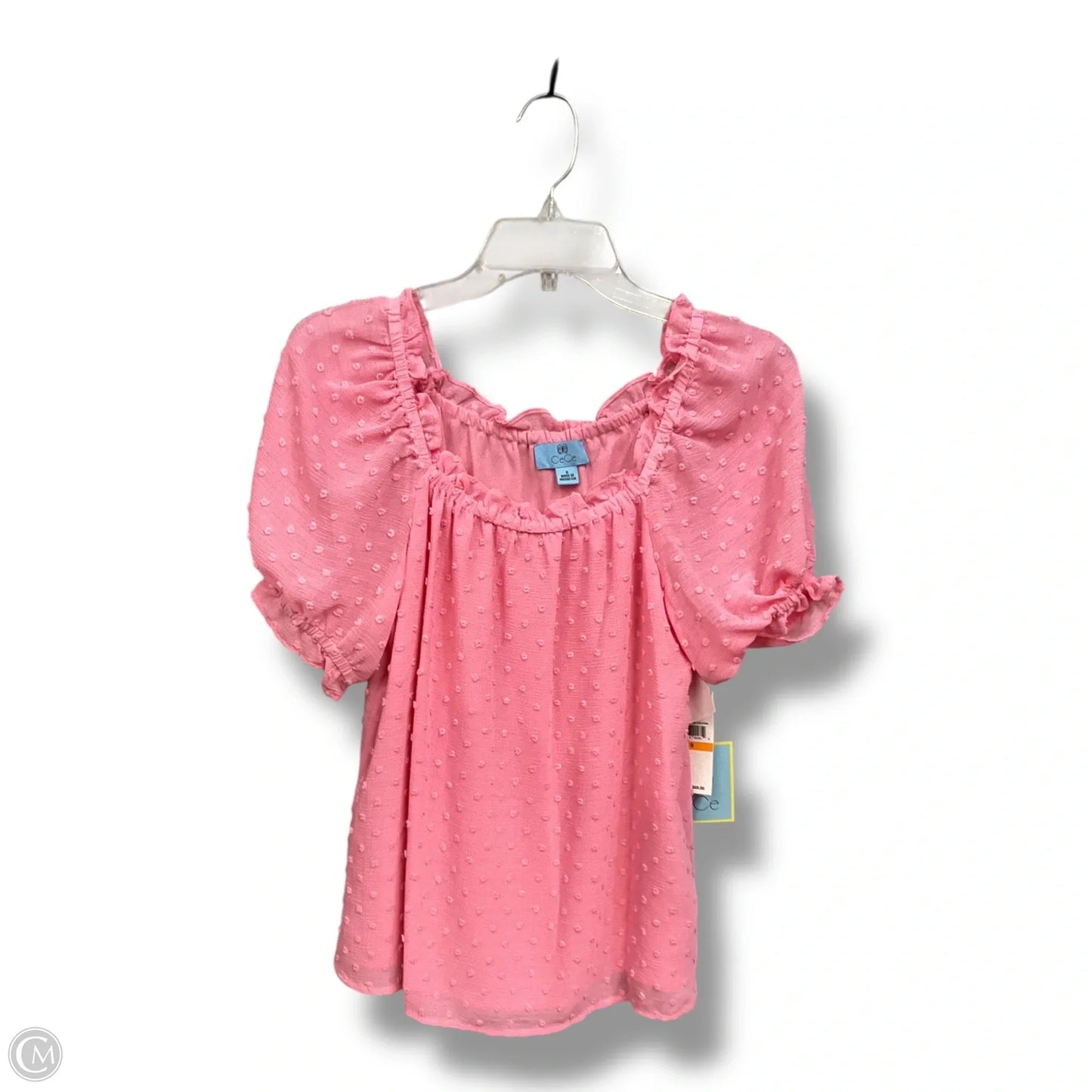 Top Short Sleeve Basic By Cece In Pink, Size: S