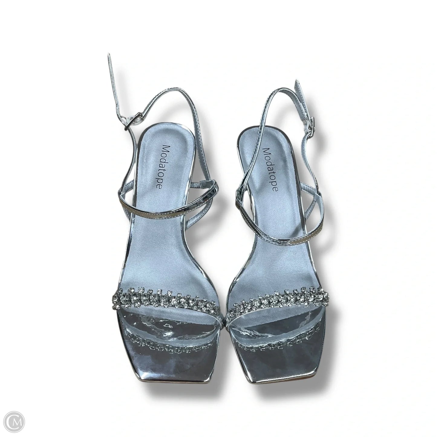 Shoes Heels Stiletto By Clothes Mentor In Silver, Size: 8