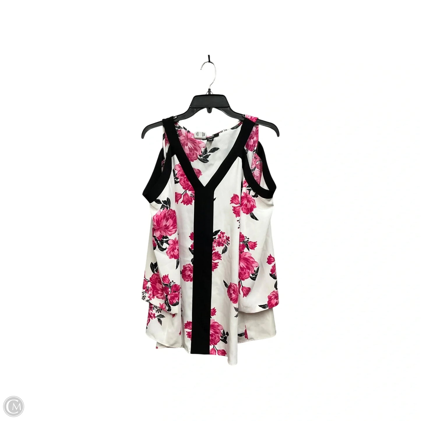 Blouse Short Sleeve By Alfani In Multi-colored, Size: 1x