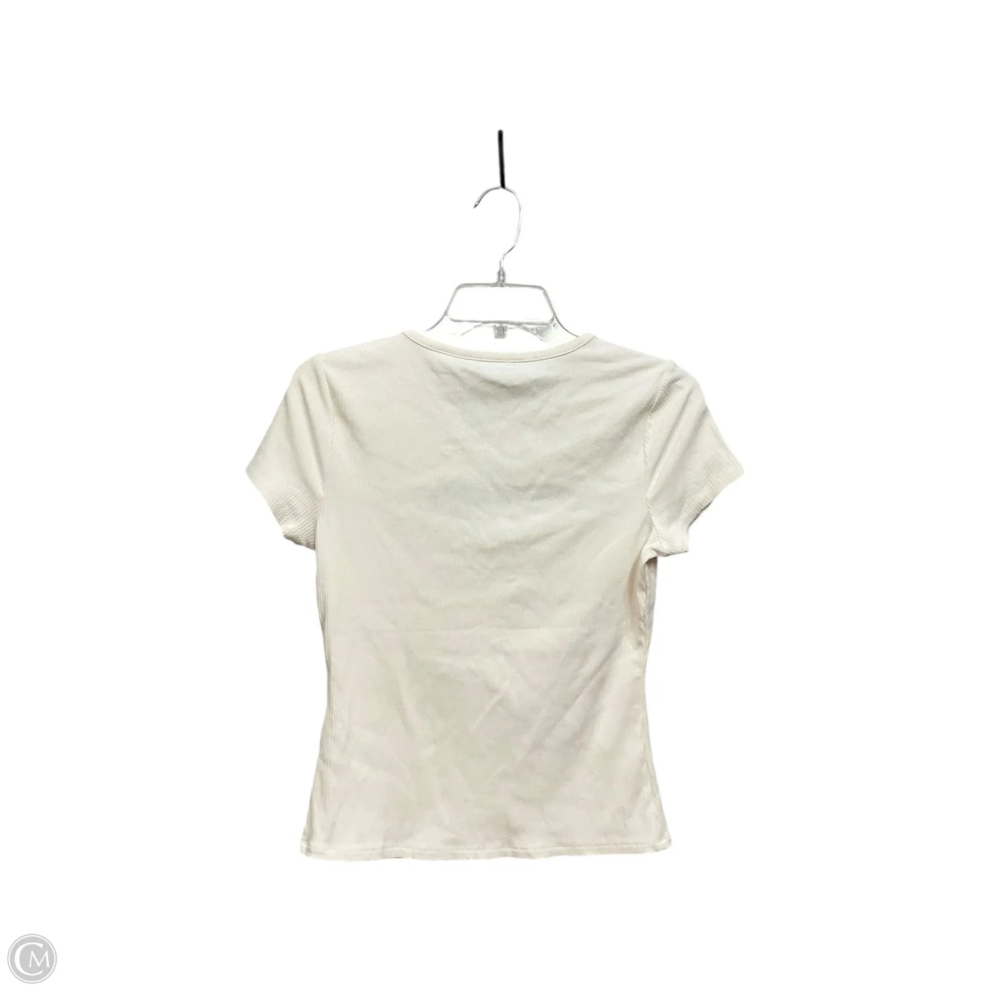 Top Short Sleeve Basic By Guess In Cream, Size: M