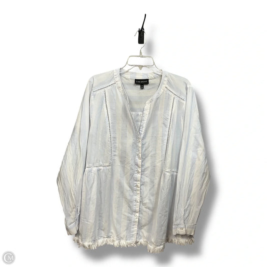 Blouse Long Sleeve By Lane Bryant In Striped Pattern, Size: 20